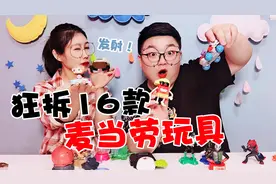 狂拆16款麦当劳玩具，找回童年回忆，这里面居然还有“武器”？视频封面