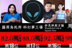 油管YouTube最多订阅的中国博主 ！视频封面