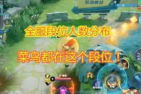 小秋鸭：全服7个段位人数比例，王者只有5.86%，菜鸟都在这！视频封面