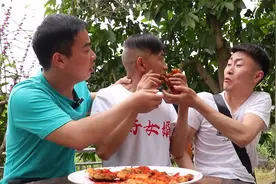 老丈人带着女婿捡了一盆青苔，清洗出来炸着吃又香又脆视频封面