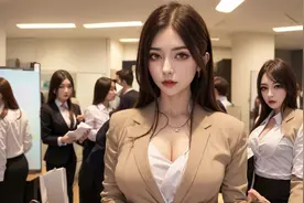 【AI绘画】气场十足的白领丽人，在职场上无往不利视频封面
