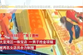 男子抢珠宝店项链，被两名女员工当场制服视频封面