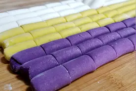 三色手工芋圆，一个诀窍，不粘不散不开裂，Q弹好吃，做法超简单视频封面