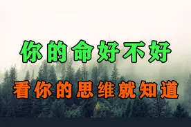 思路决定出路，思维决定高度！你的命好不好，看你的思维就知道。视频封面