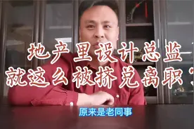 全国地产前50强的企业，设计总监就这么挤兑离职了，地产也不好混视频封面