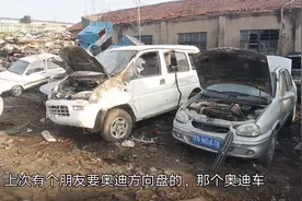 小伙去汽车报废市场淘宝，50元买了一块8成新电瓶，好东西真多
