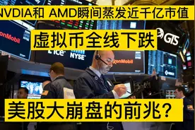 NVDIA和AMD瞬间蒸发近千亿市值，虚拟币全线崩盘，美股崩盘前兆？视频封面