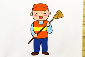 五一劳动节环卫工人简笔画教程，简单又漂亮，可以画在手抄报上哦视频封面