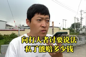 小峰向打人者讨要说法，对方提出私了，看看能赔偿多少钱？视频封面