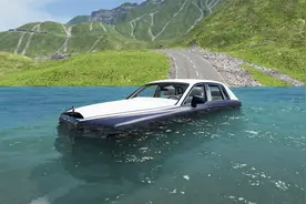 车祸模拟器23：湖水上涨，把公路淹没了，老司机挑战水下公路视频封面