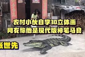 张世先：马路3D立体画惊呆网友，被称为现代版神笔马良视频封面