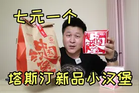 塔斯汀新出的“鸡腿小汉堡”外卖一个只要七元，味道好吃吗？视频封面