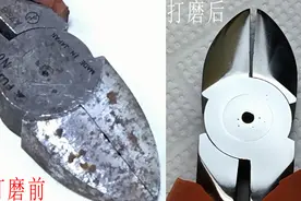 日本师傅把锈迹斑斑的老虎钳子打磨的银光闪闪，可以当镜子照视频封面