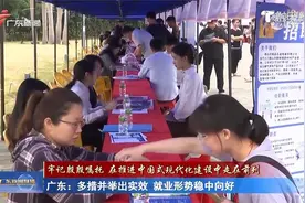 广东：多措并举出实效 就业形势稳中向好视频封面