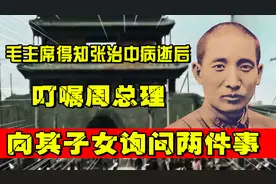 1969年毛主席得知张治中病逝后，叮嘱周总理：向其子女询问两件事视频封面