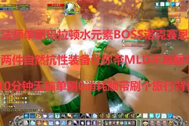 魔兽世界怀旧：法师无脑单刷玛拉顿BOSS诺克赛恩！掉两件自然抗装
