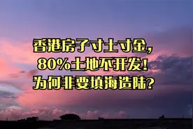 香港房子寸土寸金，80%土地不开发！为何非要填海造陆？视频封面