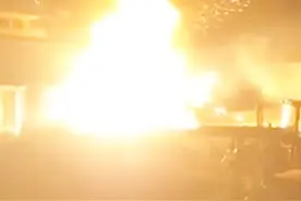 广东惠州一乙炔厂爆炸,现场明火已扑灭 目击者:连续爆炸 声音很大