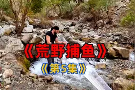 不可思议！荒野牛人用丝袜捕鱼，一天捕几十斤视频封面