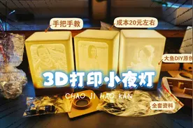 成本20 手把手教：3D打印有趣的小夜灯，超级好看！大鱼DIY图纸！视频封面