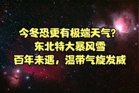 今冬恐更有极端天气？东北特大暴风雪：百年未遇，温带气旋发威视频封面