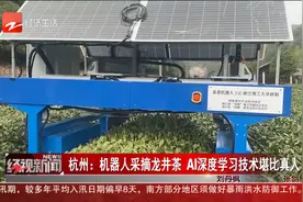 杭州：机器人采摘龙井茶 AI深度学习技术堪比真人视频封面