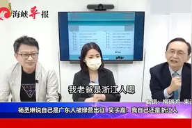 杨丞琳自称是广东人被绿营网军出征，吴子嘉：我还是浙江人呢视频封面