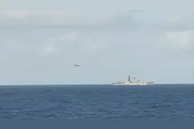 俄军大批舰机在地中海练反潜，巡逻机贴着海面超低空飞行视频封面