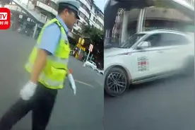 “我媳妇要生了，可以闯个红灯不？”交警：跟上我！