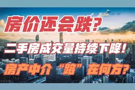房价还会下跌？二手房成交量持续下降！房产中介“路”在何方？视频封面
