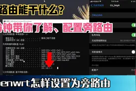 openwrt旁路由怎样设置
