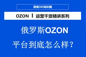 俄罗斯OZON平台到底怎么样？视频封面