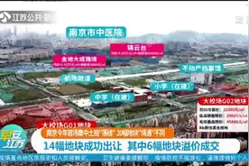 南京举行集中土地拍卖，14幅地块成功出让，6幅地块溢价成交视频封面