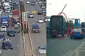 监拍：17岁少女为赶高铁横穿车流 惨被大货车“追赶”碾压身亡视频封面