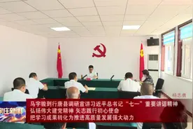 马宇骏到行唐县调研宣讲习近平总书记“七一”重要讲话精神视频封面