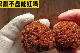 文玩核桃只刷不盘能够变红吗？视频封面