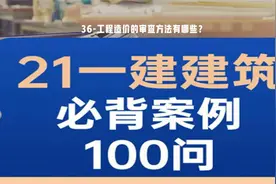 36-工程造价的审查方法有哪些？视频封面