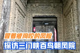 实拍三门峡兀家大院，门雕绝美，趴在门洞拍了百鸟朝凤影壁视频封面