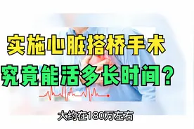 冠心病人做了心脏搭桥手术之后，还能活多长时间？视频封面