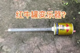 红牛罐秒变乐器，有点像云南葫芦丝视频封面