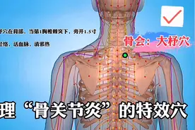 大杼穴（八会穴之骨会）：是调理骨关节炎、肩背部疼痛的重要穴位视频封面