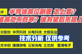 长电科技 韦尔股份 华天科技 太极实业 三安光电谁有望走主升浪？视频封面