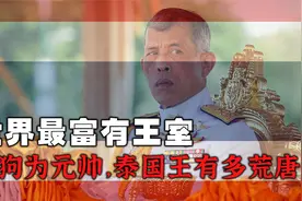 世界最富有的王室，封一只狗为空军元帅，泰国国王究竟有多荒唐？视频封面
