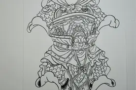 古代人物白描画谱，铠甲局部画法练习（7）视频封面