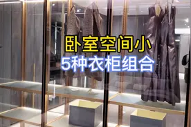 卧室衣柜不够用？5种衣柜的组合设计，增加几倍的储物功能视频封面