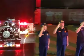 破防了！为不扰群众消防人员深夜离开新乡 交警这一举动让人泪目视频封面