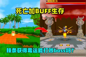 迷你世界：死亡加Buff！辣条获得霉运buff，能打败虚空幻影吗？视频封面