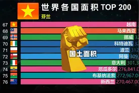 世界最大的国家TOP 200，网友：最后2个比村子还小！视频封面