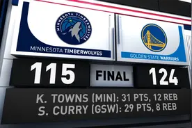 NBA赛事回顾：森林狼115-124勇士 水花52分唐斯31+12+6视频封面
