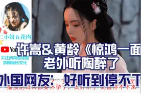 许嵩&黄龄《惊鸿一面》老外听陶醉了，外国网友：好听到停不下来视频封面